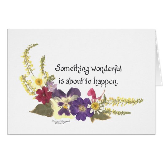 何か特別またはリフトのスピリッツのカードを発表する (正面横)