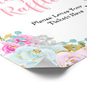 何か甘いものが醸造茶パーティーおむつラッフル ポスター (角)