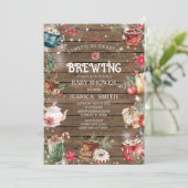 何か甘いものは冬の木の赤ちゃんシャワーを醸造している 招待状 (スタンド正面)