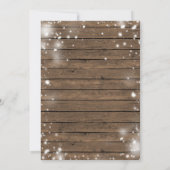 何か甘いものは冬の木の赤ちゃんシャワーを醸造している 招待状 (裏面)