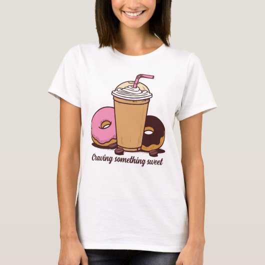 何か甘いシャツが欲しい Tシャツ (正面)