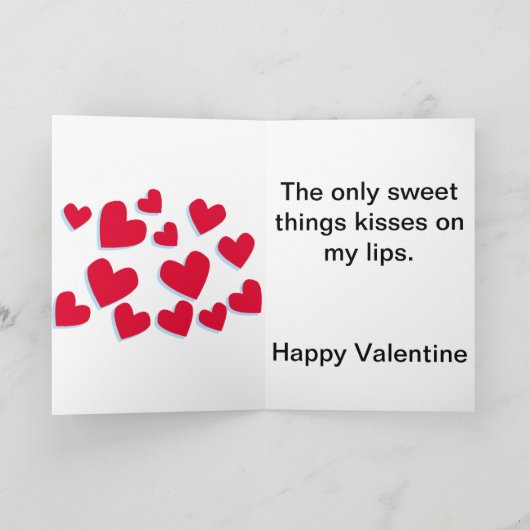 何か甘いバレンタインカード シーズンカード (内部)