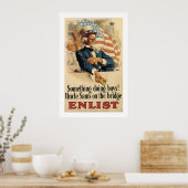 何か男の子が! ポスター (キッチン)