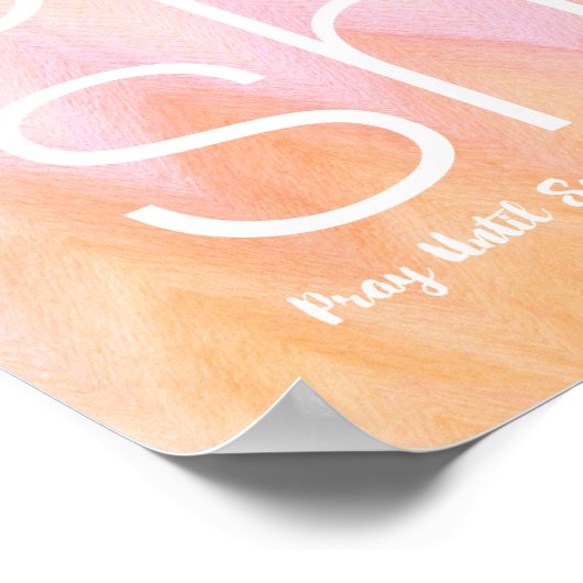 何か祈が起こるまで水色 ポスター (角)