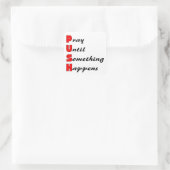 何か祈が起こるまで、押す スクエアシール (バッグ)