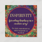 「何か素晴らしいこと」の親切カード スクエア名刺 (裏面)