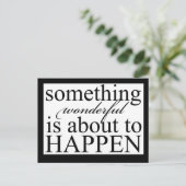 何か素晴らしい出来事はがき ポストカード (スタンド正面)