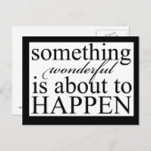 何か素晴らしい出来事はがき ポストカード (正面/裏面)