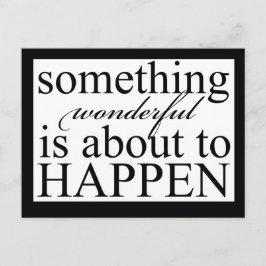 何か素晴らしい出来事はがき ポストカード