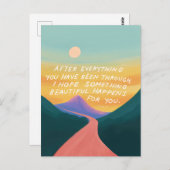 何か美しいもの – 励ましのポストカード ポストカード (正面/裏面)