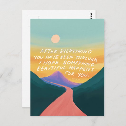 何か美しいもの – 励ましのポストカード ポストカード (正面/裏面)