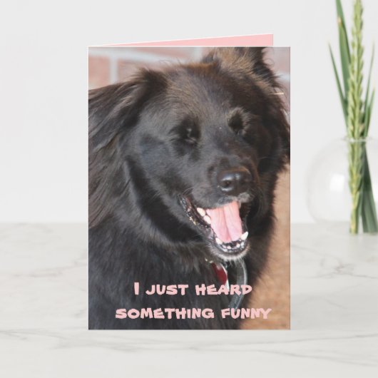 何か聞こえてたおもしろい カード (正面)