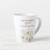 何か良いものを追加デイジーラテマグカップ カフェラテマグ (右アングル)