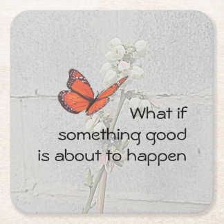 何か良もしい紙コースター スクエアペーパーコースター