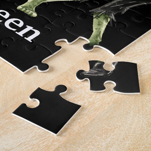 何か茂みのハロウィン ジグソーパズル (側面)