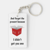 何か覚えておくべきことおもしろい、誕生日 キーホルダー (裏面)