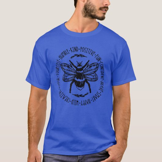 何か親切な滞在をする前向き Tシャツ (正面)