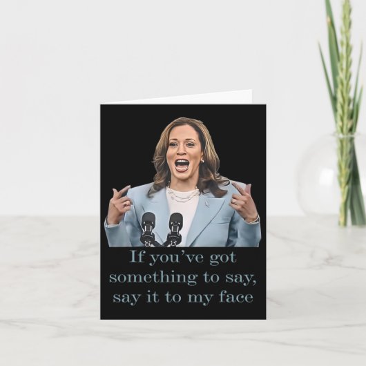 何か言いたいことがある カード (正面)