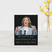 何か言いたいことがある カード (黄色い花)