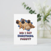 何か言ったおもしろい? ポストカード (スタンド正面)