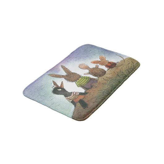 何か赤 バスマット (アングル)