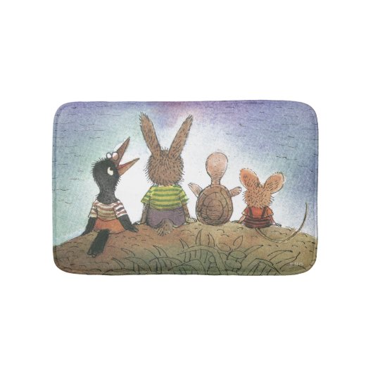 何か赤 バスマット (正面)