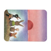 何か赤 マグネット (横)