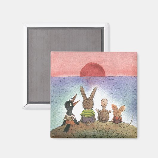 何か赤 マグネット (正面/裏面)