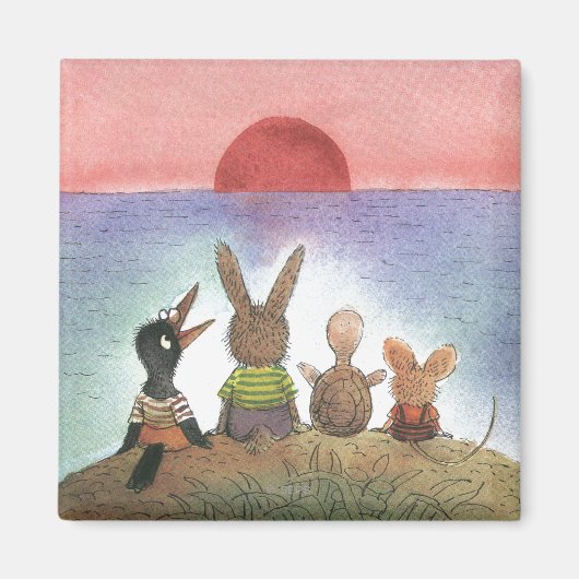 何か赤 マグネット (正面)