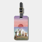 何か赤 ラゲッジタグ (正面縦)