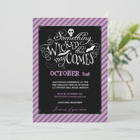 何か邪悪なハッピーハローウィンパーティの招待状 招待状 (スタンド正面)