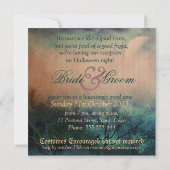 何か邪悪なハロウィーンゴシック結婚ズ 招待状 (裏面)