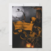 何か邪悪なハロウィーン 招待状 (正面)