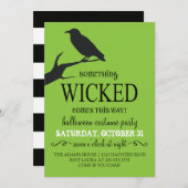 何か邪悪なハローウィンパーティ招待状 招待状 (正面/裏面)