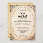 何か邪悪なハローウィンパーティ招待状 招待状 (正面/裏面)