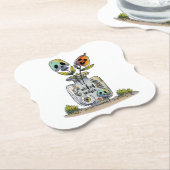 何か邪悪なハローウィンパーティ紙コースター ペーパーコースター (アングル)