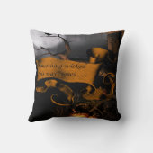 何か邪悪な不気味なハロウィーン クッション (裏面)