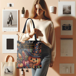 何か邪悪な方法で来不気味なジャック トートバッグ