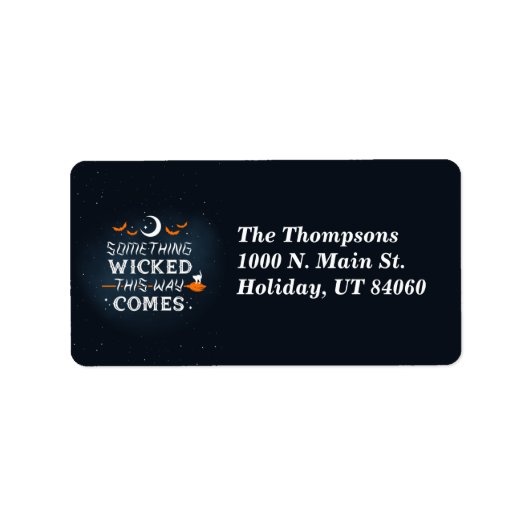 何か邪悪な方法の来差出人住所 ラベル (正面)