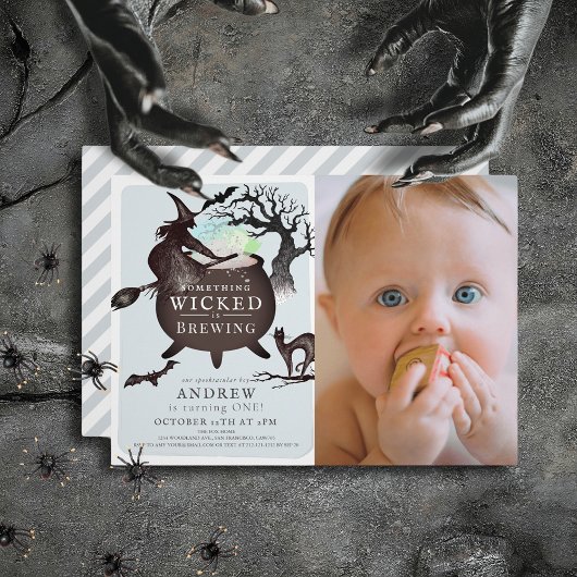 何か邪悪な醸造ハロウィーンBl 1st誕生日 招待状