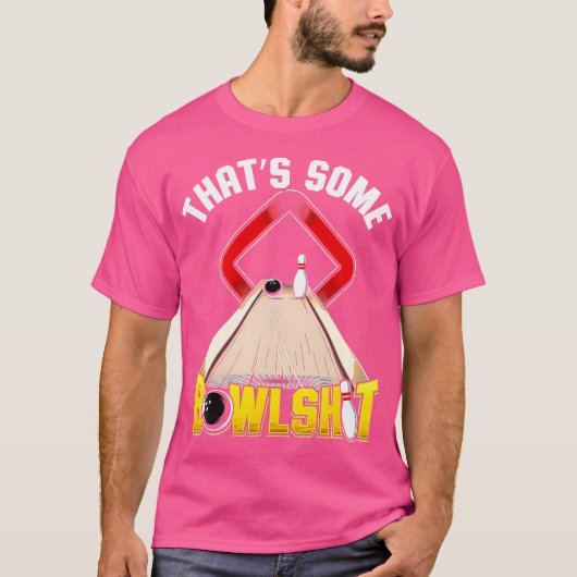 何か間抜けなボーリング おもしろい Tシャツ (正面)