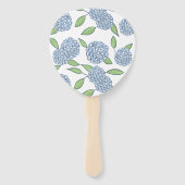 何か青いあじさい海岸結婚の ハンドファン (裏面)