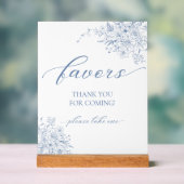 何か青いお願い アクリルサイン (ニュートラル)