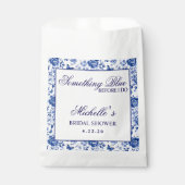 何か青いものが私の前に ブルー フラワーの花束の結婚前お茶会 フェイバーバッグ (正面)