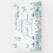 何か青いものが「I do」の前に ブライダルシャワーのご案内です 横断幕 (縦)