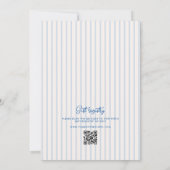 何か青いもの スクウィグル フレーム リボン ブライダル シャワー 招待状 (裏面)