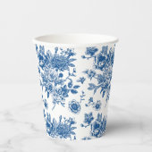 何か青いもの チャイナ風の青い花嫁のシャワー 紙コップ (正面)