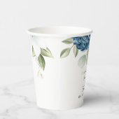 何か青いもの ドゥ ビフォア フローラル ブライダル シャワー 紙コップ (右)