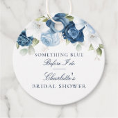 何か青いもの ドゥ ビフォー フローラル ブライダル シャワー フェイバータグ (正面)