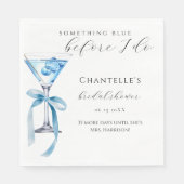 何か青いもの ブライダルシャワーの前にマティーニ スタンダードランチョンナプキン (正面)